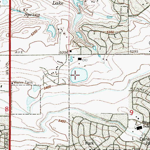 Topographic Map of Northglenn Terminal Reservoir, CO