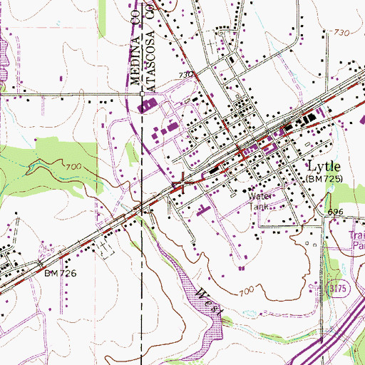 Topographic Map of Assembly of God Gospel Temple Church, TX