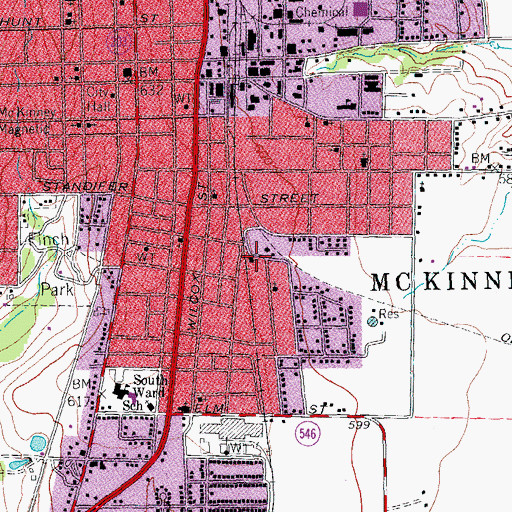 Topographic Map of Good Hope Baptist Church, TX