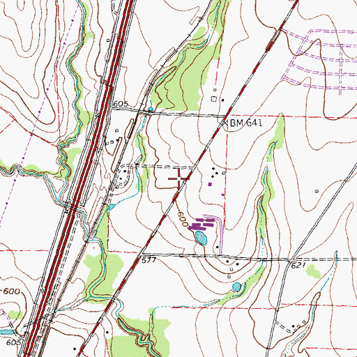 Topographic Map of Allen Community Baptist Church, TX