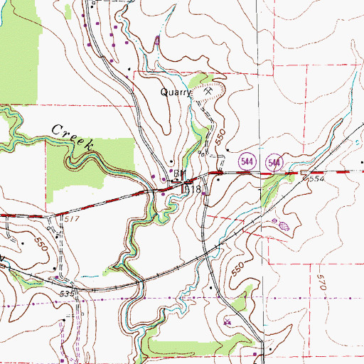 Topographic Map of First Baptist Church of Murphy, TX