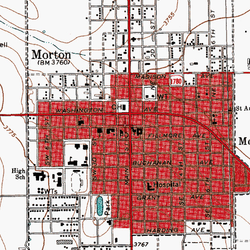Topographic Map of First Missionary Baptist Church, TX
