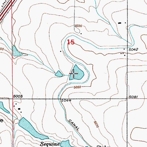 Topographic Map of Leemans Lake, CO