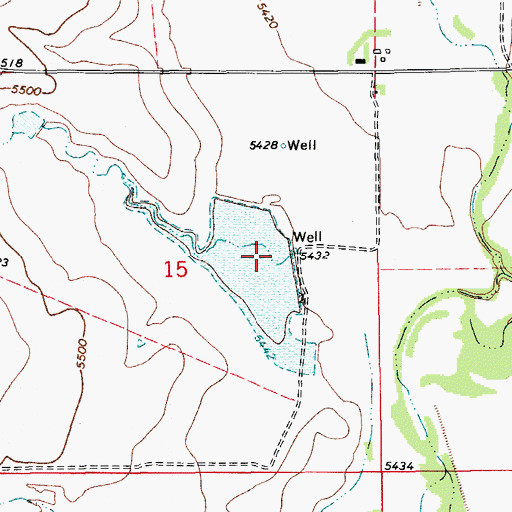 Topographic Map of M H Number 2 Dam, CO
