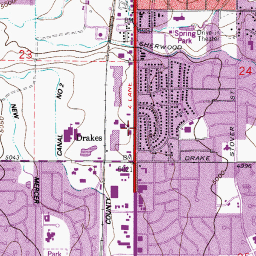 Topographic Map of B-22 Dam, CO