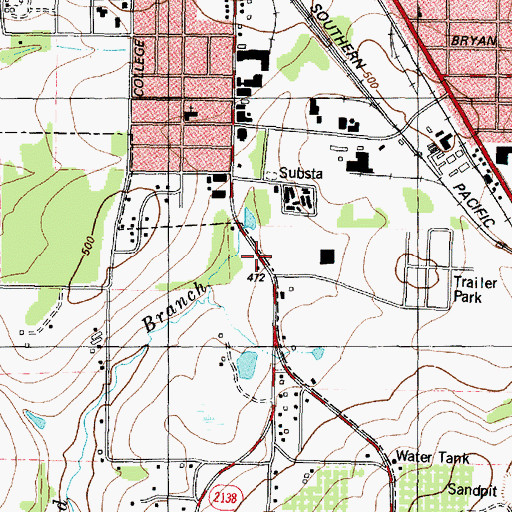 Topographic Map of First Hispanic Baptist Church, TX