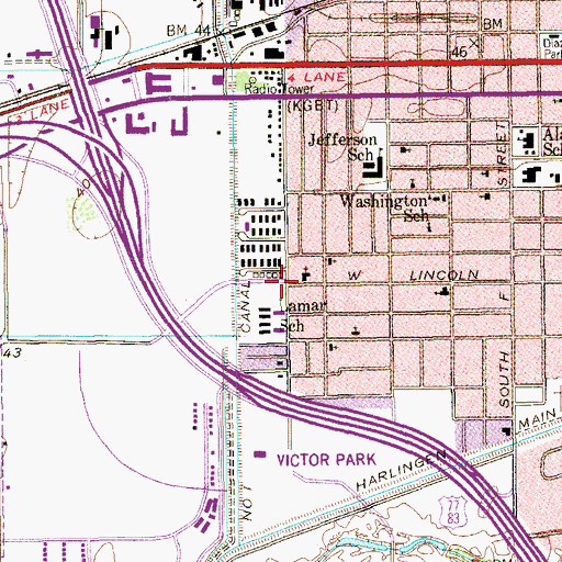 Topographic Map of Apostolic Assembly Church, TX