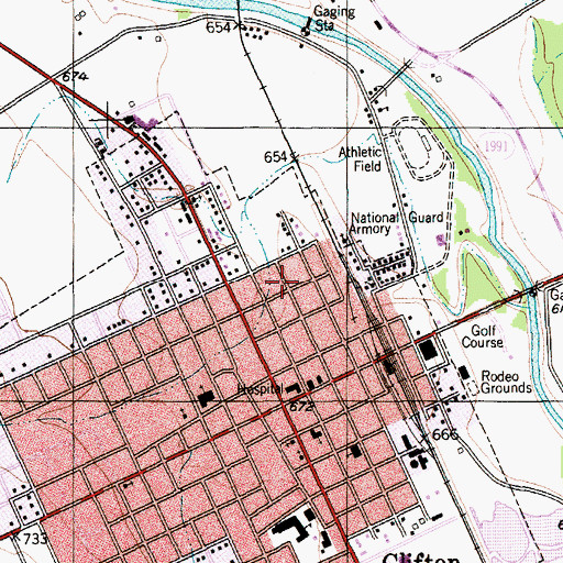 Topographic Map of Fundamental Baptist Church, TX