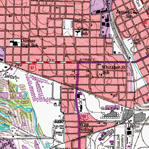Topographic Map of Bethany Baptist Church, TX