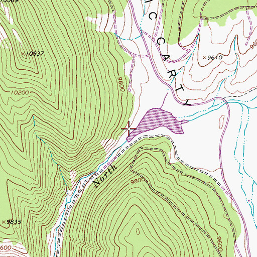 Topographic Map of Forbes Park Dam, CO
