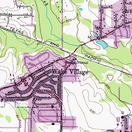 Topographic Map of Sovereign Grace Missonary Baptist Church, TX