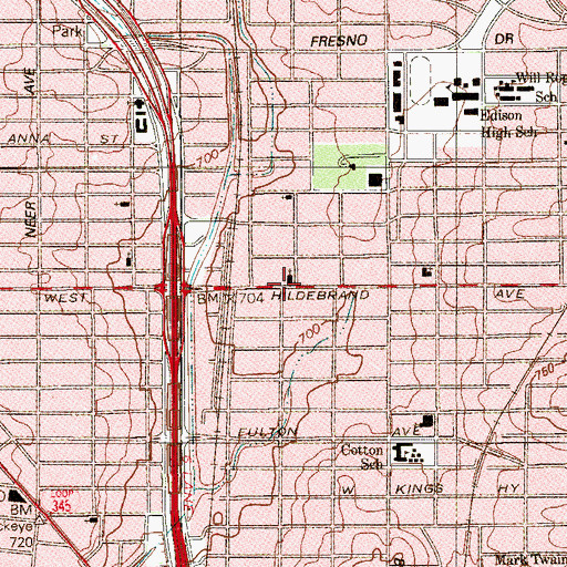 Topographic Map of San Antonio Regional Fellowship Church, TX