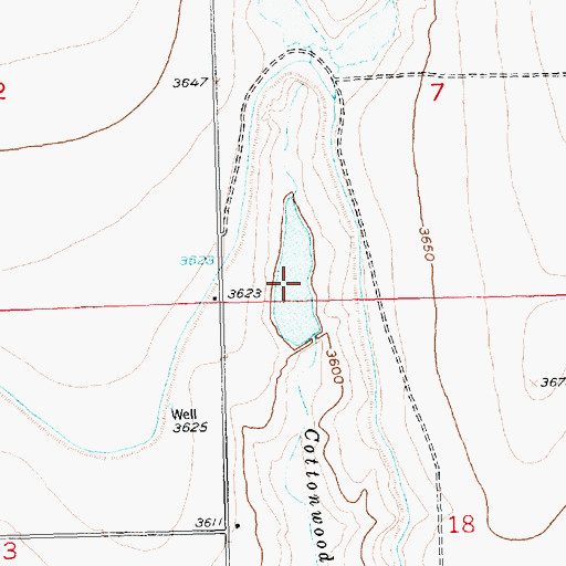 Topographic Map of Wilson Reservoir, CO