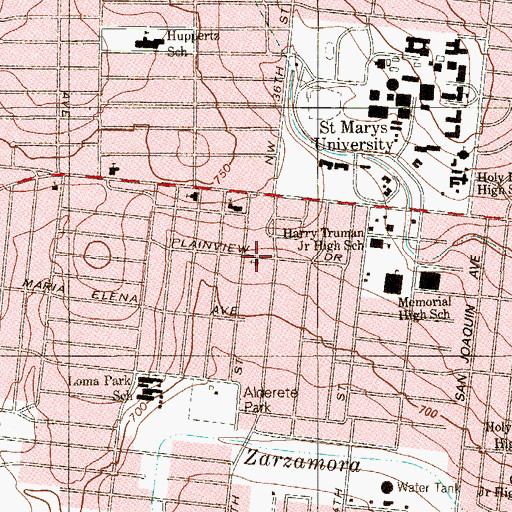 Topographic Map of Pentecostal Holiness Church, TX