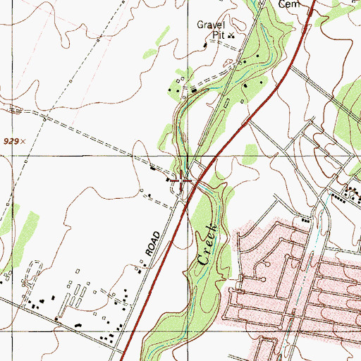 Topographic Map of Zion Lutheran Church of Helote Church, TX