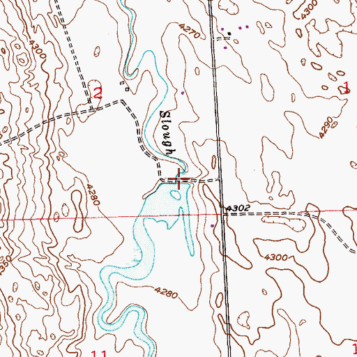 Topographic Map of A-27 Dam, CO