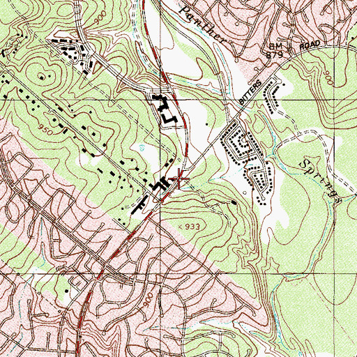 Topographic Map of Chabad Lubavitch Synagogue, TX