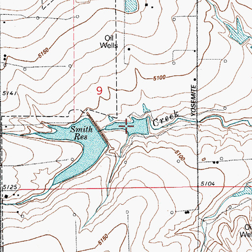 Topographic Map of Todd Reservoir, CO