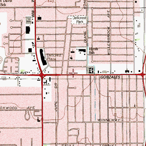 Topographic Map of Harvest Time Fellowship Church of God and Christ, TX