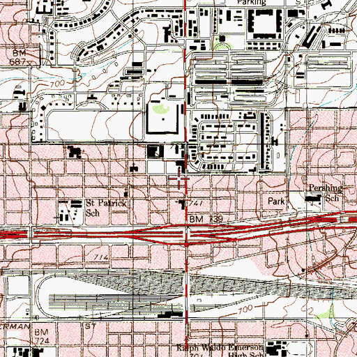 Topographic Map of Church of Christ Fort Sam Houston, TX
