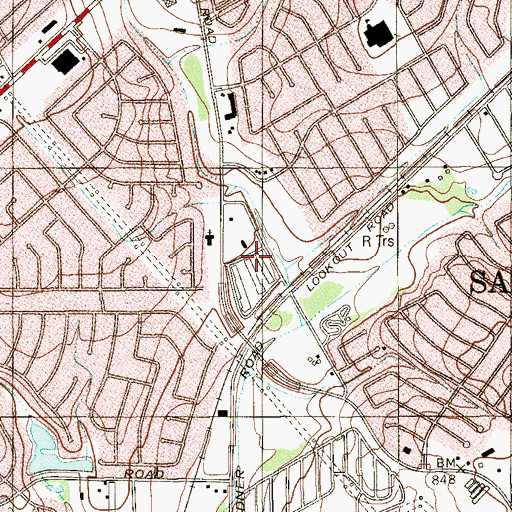 Topographic Map of Church of Christ of O'Connor Road, TX