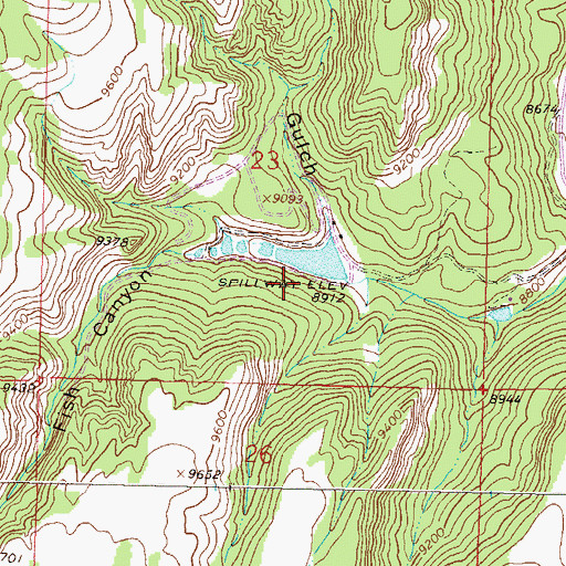 Topographic Map of Bowers Lakes Dam, CO