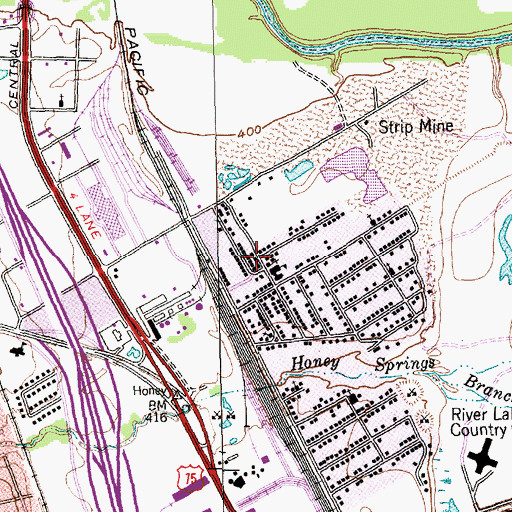 Topographic Map of New Zion Baptist Church, TX