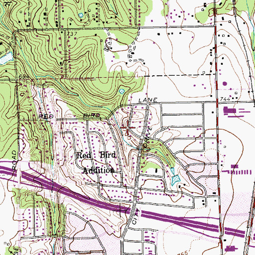 Topographic Map of Northside Baptist Church, TX