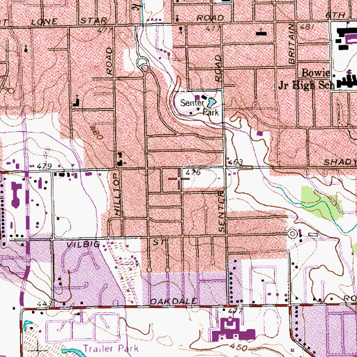 Topographic Map of Northview Baptist Church, TX