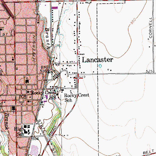 Topographic Map of New Friendship Baptist Church, TX