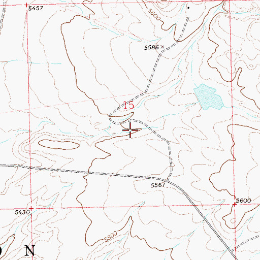 Topographic Map of Landsat A-1 Dam, CO