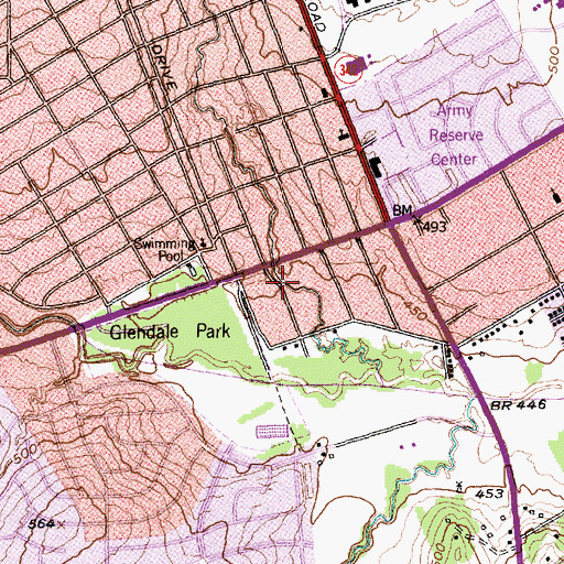 Topographic Map of Precept and Example Missionary Baptist Church, TX
