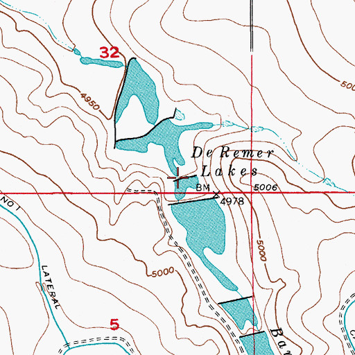Topographic Map of Deremer Lake Number 10 Dam, CO
