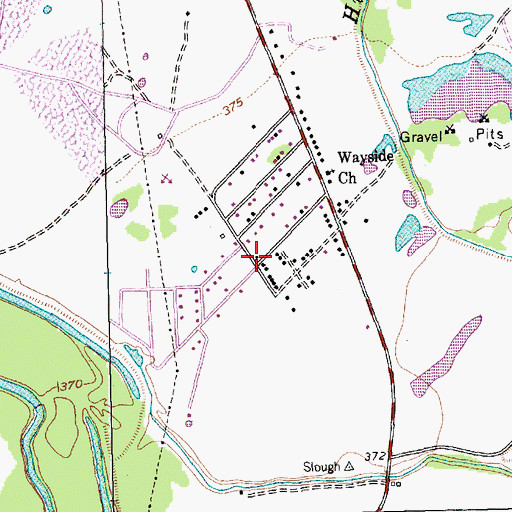 Topographic Map of Mount Zion Baptist Church, TX