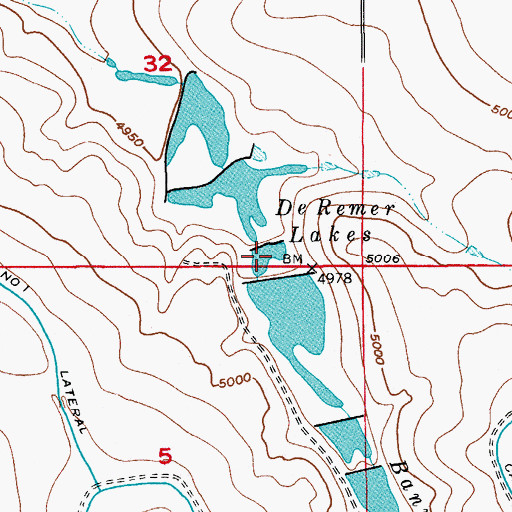 Topographic Map of Deremer Lake Number 10, CO
