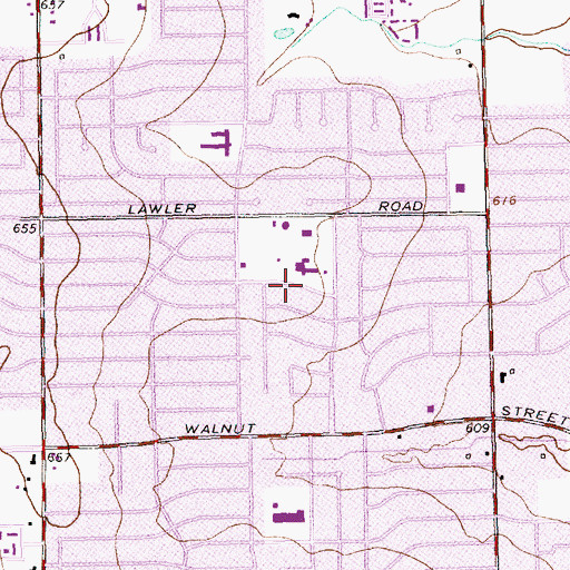Topographic Map of Macedonia Baptist Church, TX