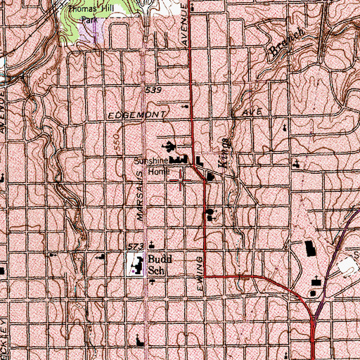 Topographic Map of New Canaan Missionary Baptist Church, TX