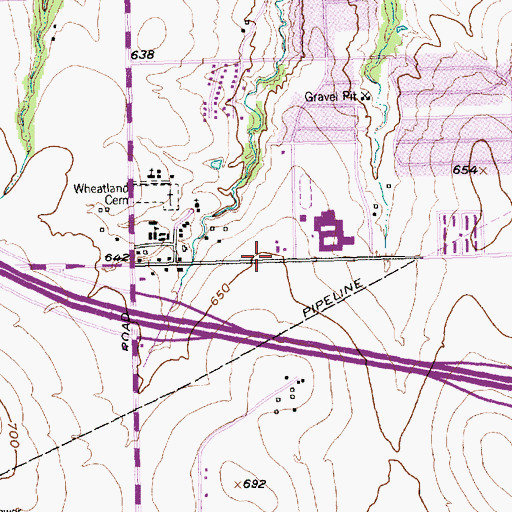 Topographic Map of New Community Missionary Baptist Church, TX