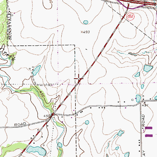 Topographic Map of New Covenant Baptist Church, TX