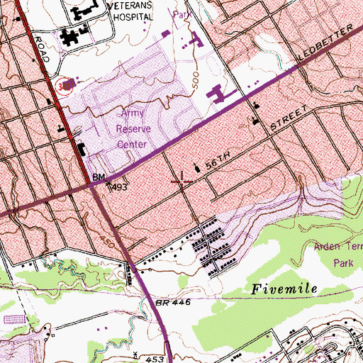 Topographic Map of Greater Mount Hebron Baptist Church, TX