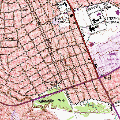 Topographic Map of Greater Mount Sinai Missionary Baptist Church, TX