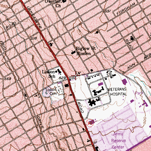 Topographic Map of Greater New Mount Pilgrim Baptist Church, TX