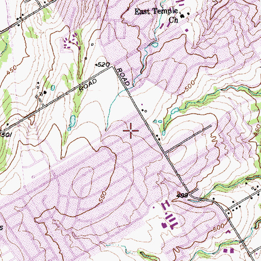 Topographic Map of Greater Rock of Ages Missionary Baptist Church, TX