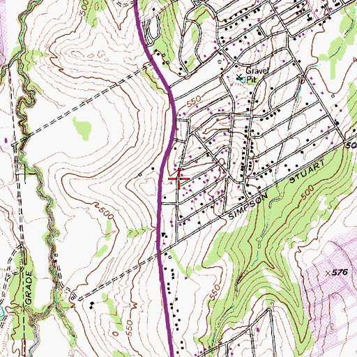 Topographic Map of Greater Sunrise Baptist Church, TX