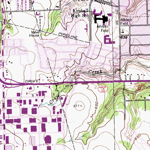 Topographic Map of Holy Spirit Baptist Church, TX