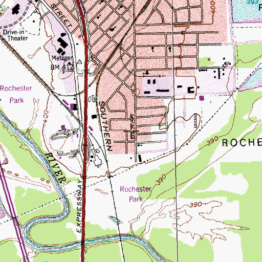Topographic Map of Independent Missionary Baptist Church, TX