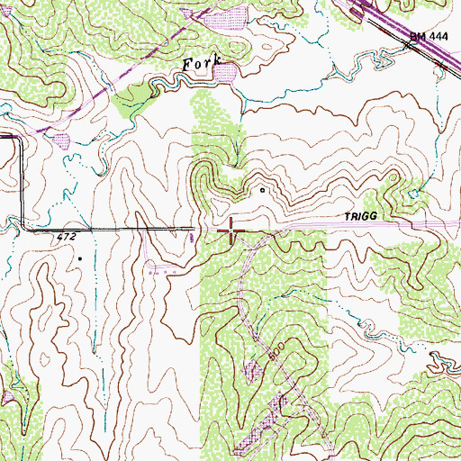 Topographic Map of First Baptist Church - Las Colinas, TX