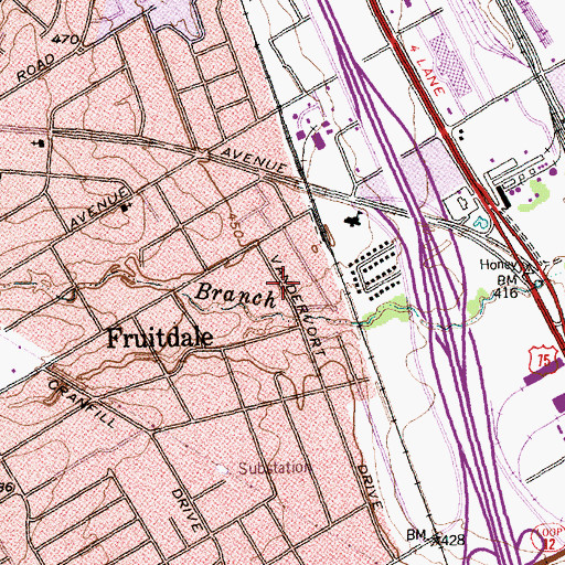 Topographic Map of Friendship Missionary Baptist Church, TX