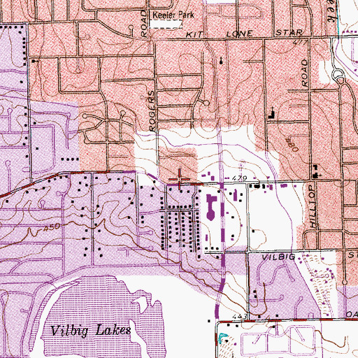 Topographic Map of Fundamental Baptist Church, TX