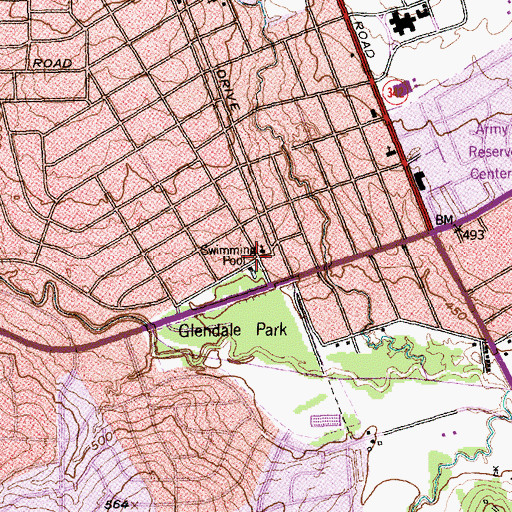 Topographic Map of Good Shepherd Baptist Church, TX
